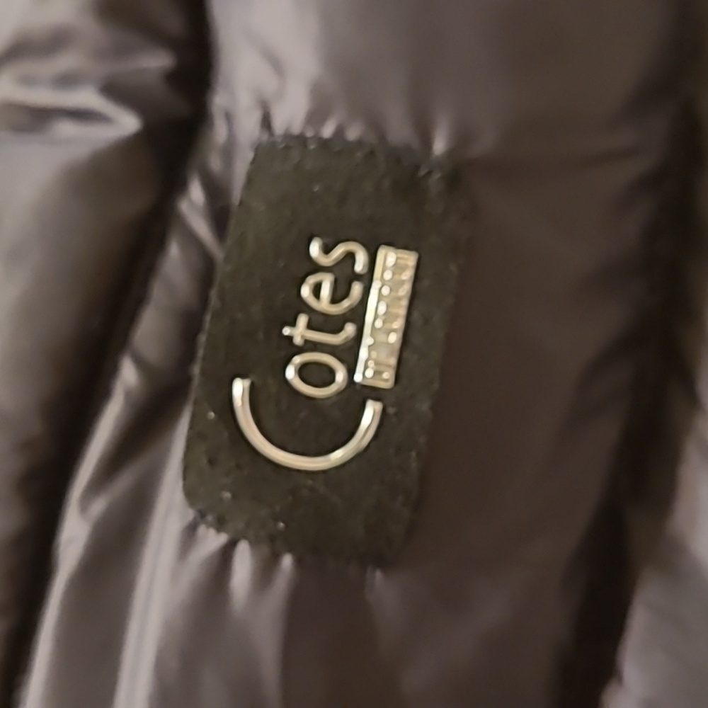COTES OF LONDON black down puffer crop jacket - Picture 4 of 7
